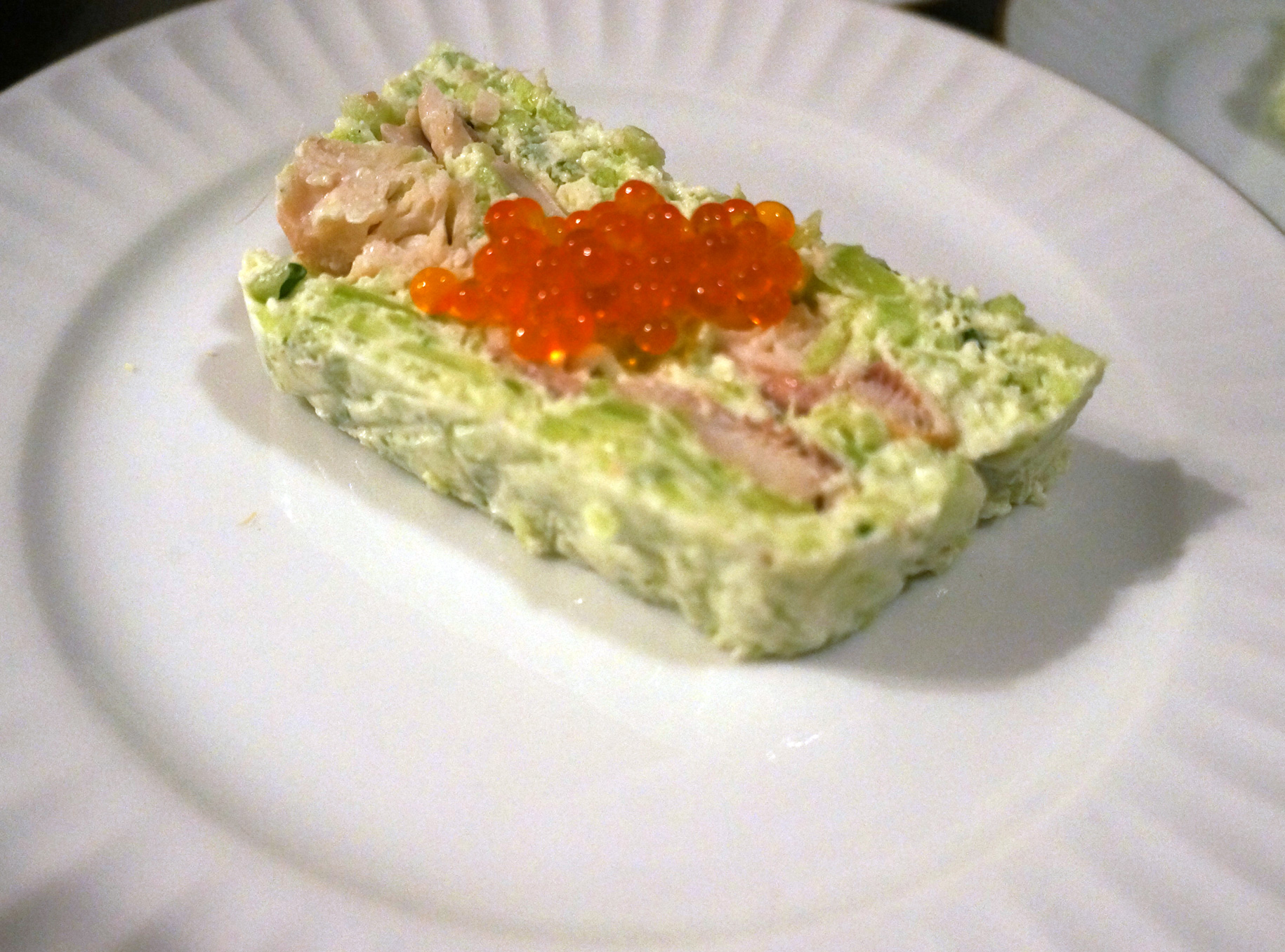 Frisse visterrine met gerookte forel uit het kookboek van Marché du Pre